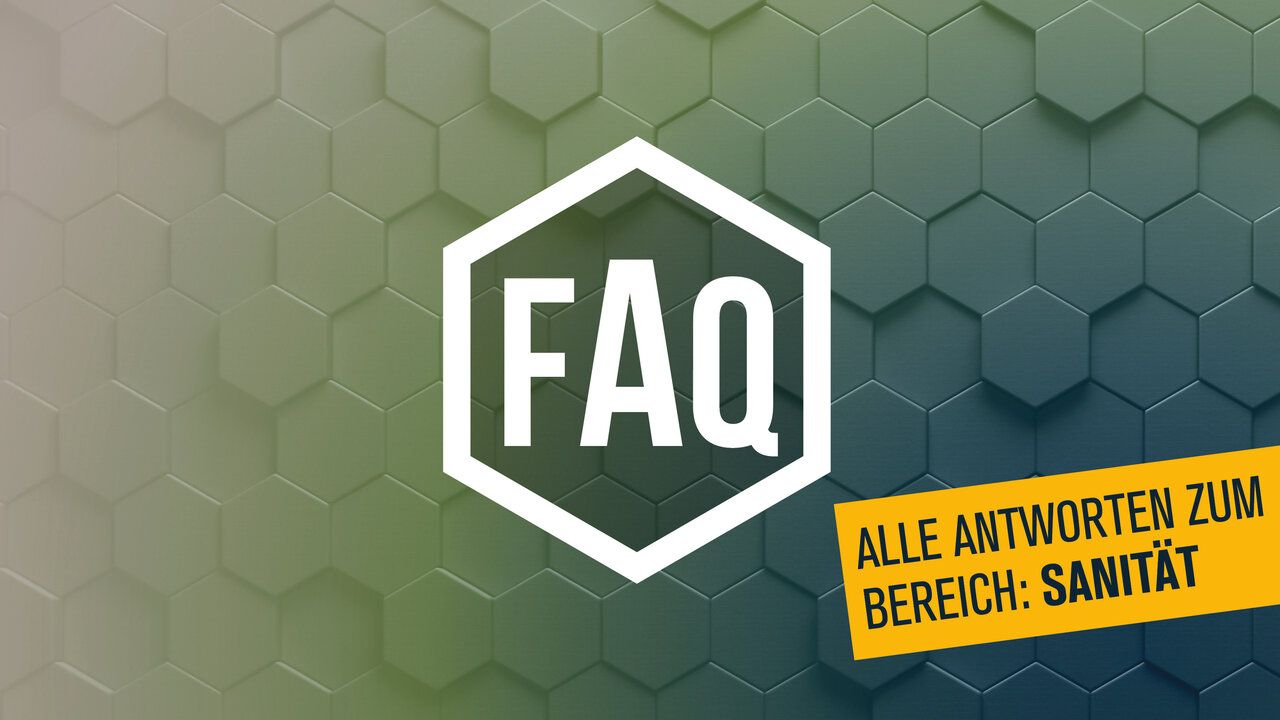 FAQ Bereich SanitÃ¤t Symbol der Karrierekaserne.